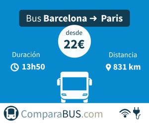 barcelone paris en bus